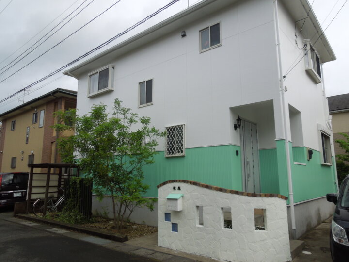 茨城・土浦市・Ｈ様邸・外壁塗装・屋根塗装はハウスメイク牛久へ