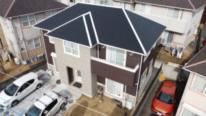 土浦市中にて外壁・屋根塗装完了！外壁・屋根塗装 ハウスメイク牛久