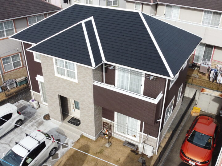 土浦市中にて外壁・屋根塗装完了！外壁・屋根塗装 ハウスメイク牛久