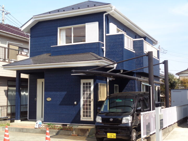茨城県牛久市南　外壁・屋根塗装工事完了！　今日も元気に営業！