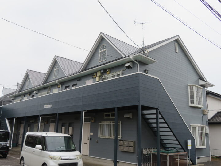 茨城県取手市アパート塗装完成！　土浦市で専門業者はハウスメイク牛久