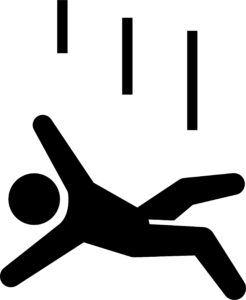 落下する人