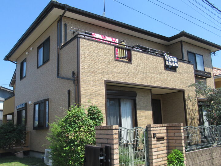 土浦市S様邸　外壁塗装　クリヤー塗装で煌びやかな仕上がりに！！